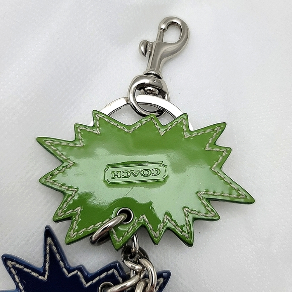 *Very Rare* Coach Comic Book Leather Keychain Bag Charm - Picture 11 of 15